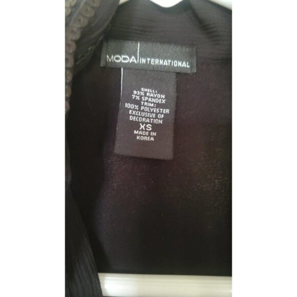 NWOT Victoria's Secret Sequin Collar Deep V-Neck Top with Keyhole - X-Small - Picture 7 of 7